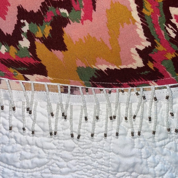 Zara Beaded Multicolor Wrap Mini Skirt - Picture 4 of 9